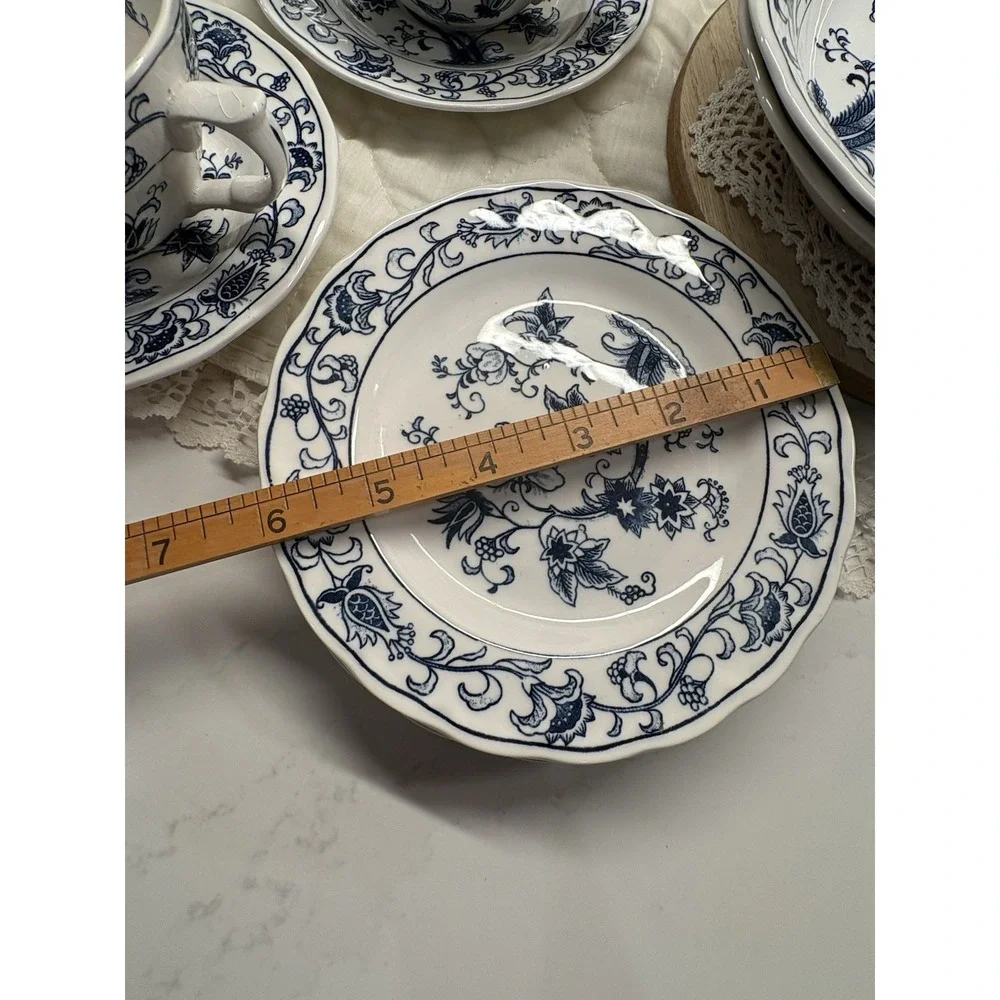 NIKKO Ironstone MING TREE RARE LOT 13 .4270. Harmony House Blue Bonnet. Vintage